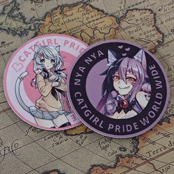 Parche táctico Cat Girl Pride NYA para mochila y equipo