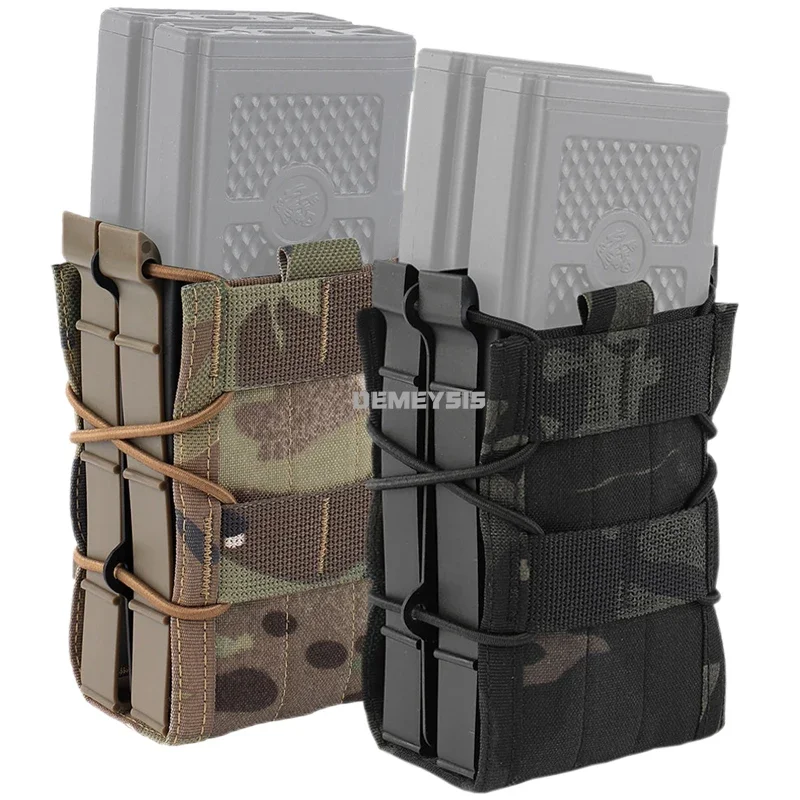 Bolsa táctica doble para revistas, bolsas Mag para Paintball Airsoft M4 para AK 7,62 5,56, bolsa para revistas de Rifle, bolsa de cintura para caza - imagen 3