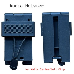 Funda de radio universal con clip para cinturón con sistema MOLLE de liberación rápida