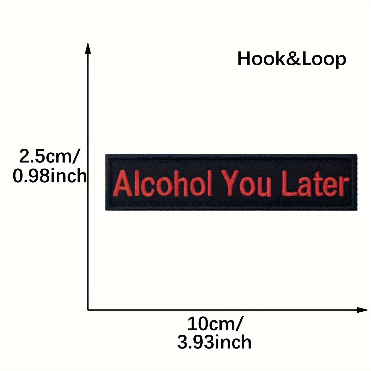 Parches Velcro Mochila TáCticos De Bordados Alcohol que más tarde humorístico divertido Meme gancho y bucle Velcros parche moral-insignia bordada táctica para mochila militar Molle - imagen 5