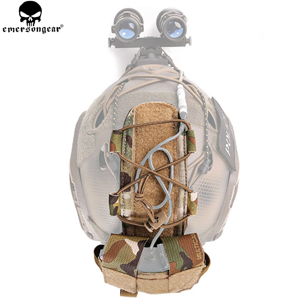EMERSONGEAR MK2 funda de batería para casco bolsa táctica para casco accesorios de caza bolsa de noche bolsa para casco Multi-camo negro EM9399 - imagen 3