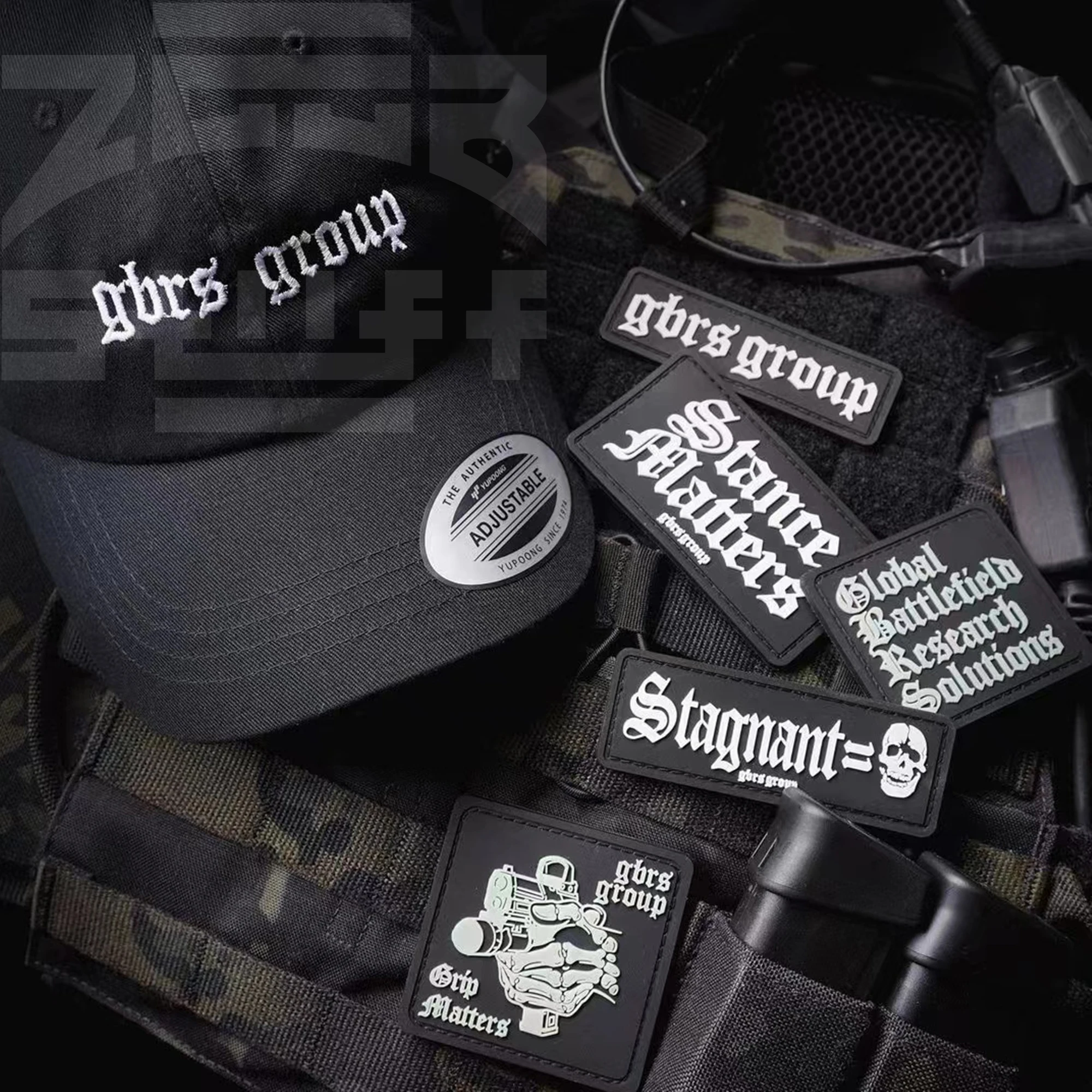 Gbrs-sello de Pvc para chaleco de casco, pegatina mágica que brilla en la oscuridad, tendencia táctica - imagen 2