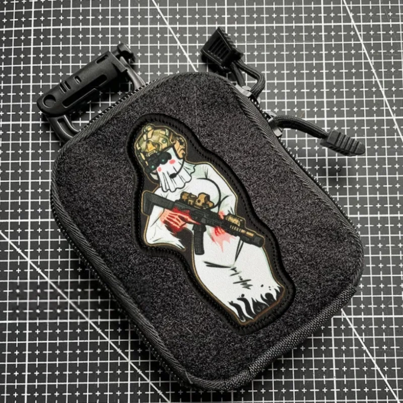 Parche táctico Ghost Girl velcro gancho y bucle para mochila - imagen 3