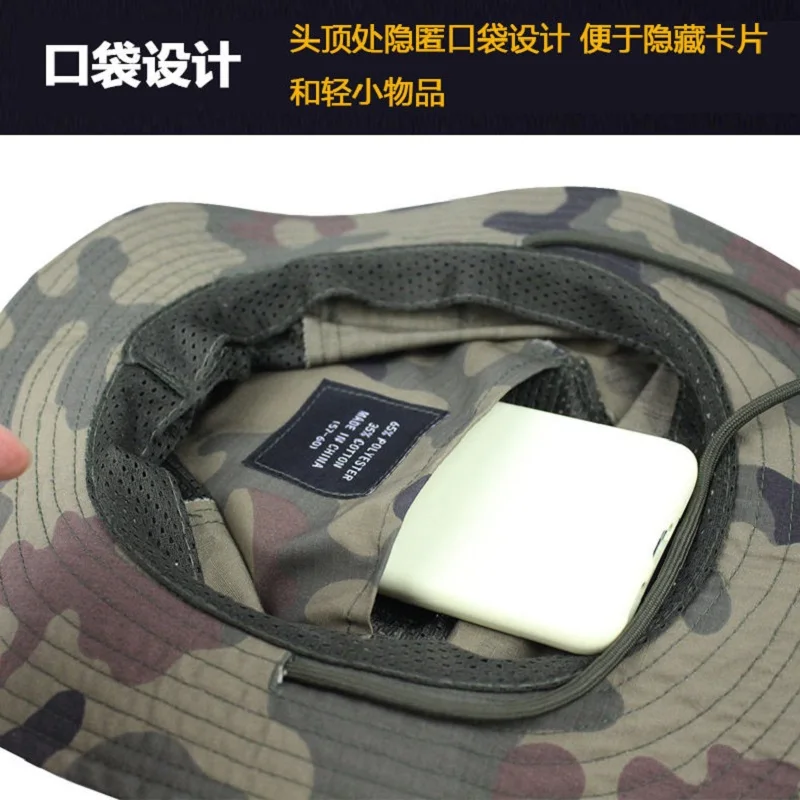 Sombrero pescador camuflaje polaco – Táctico outdoor resistente - imagen 2