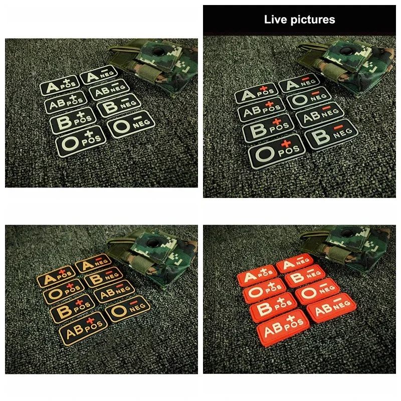 Parche de gancho y bucle de PVC tipo sangre, insignia de moral, parche de bolsillo para sombrero y ropa - imagen 3