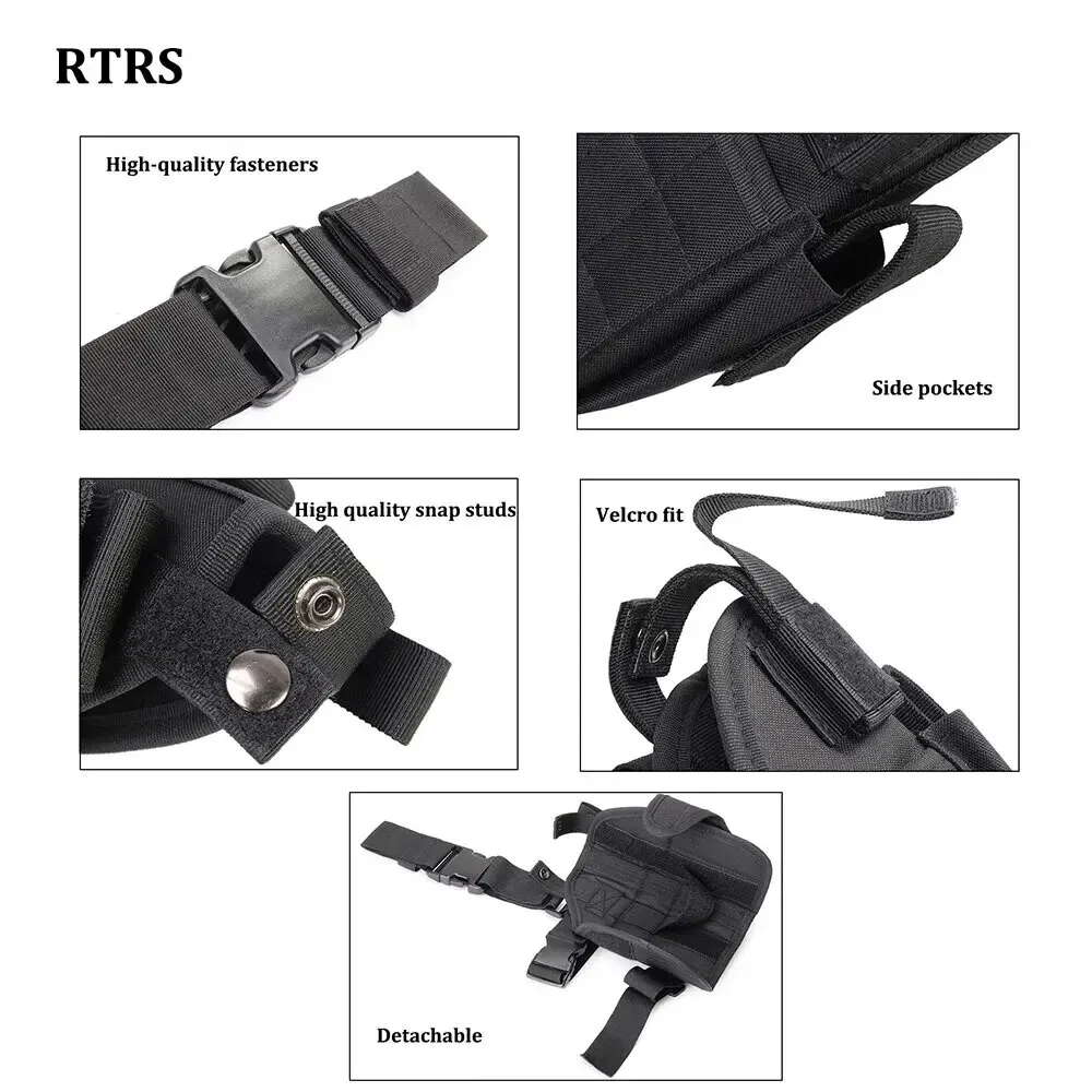 Funda Universal para pistola de muslo, accesorios de caza, funda para pistola Glock Beretta - imagen 4