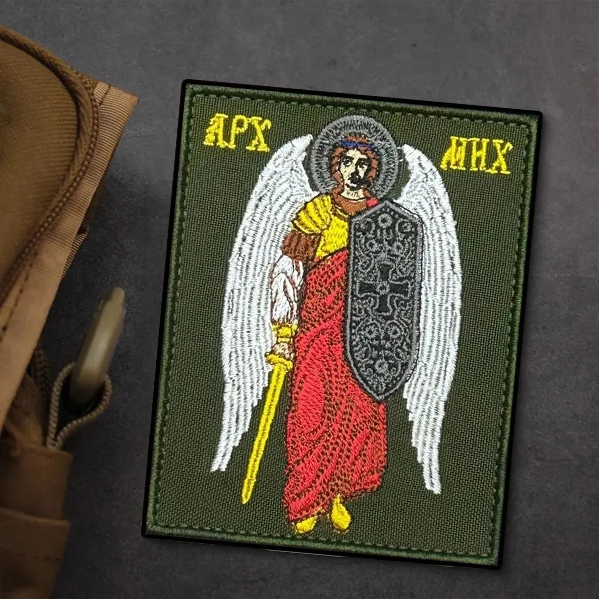 Parche de rescate y protector, parches de gancho y bucle, insignia de moral táctica, parche bordado, brazalete del ejército militar, pegatinas para mochila