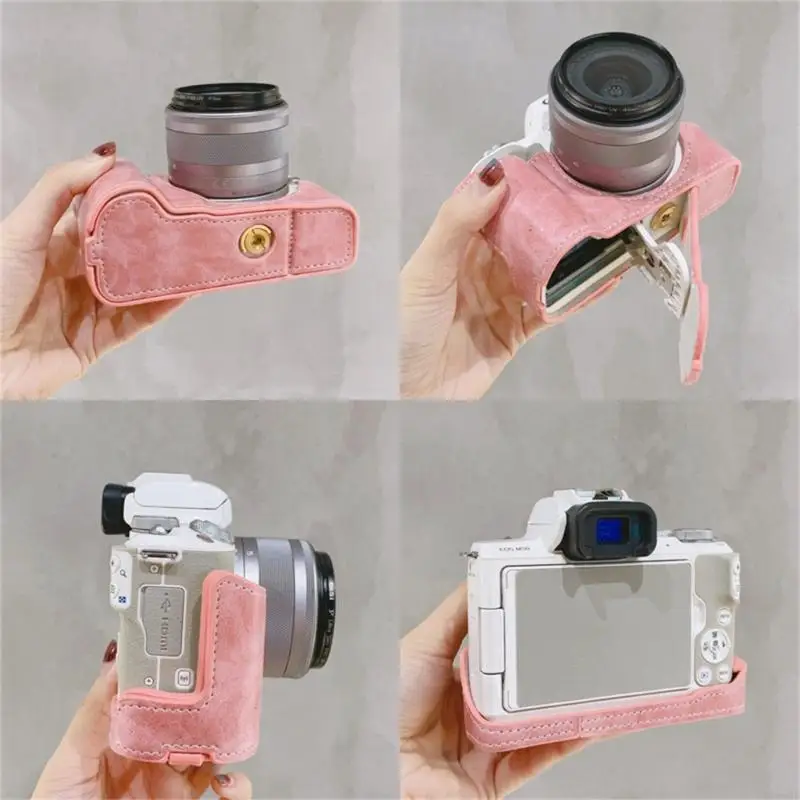 Funda para cámara de cuero PU – protege arañazos, manchas y polvo - imagen 4