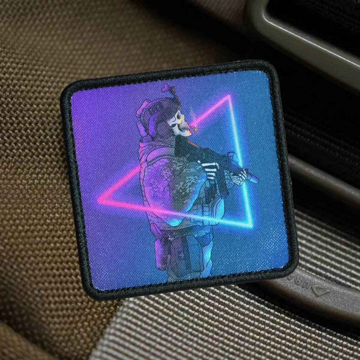 Parche de moral táctica de calavera "Born for War", parche divertido de gancho y bucle, insignia militar de Airsoft, brazalete, pegatinas impresas para mochila - imagen 4