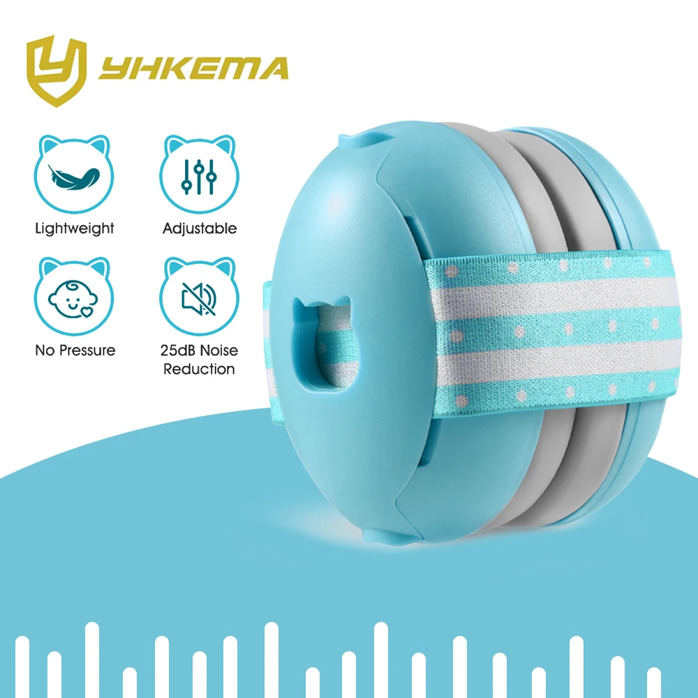 YHKEMA 0-2 años protectores auditivos para niños auriculares con cancelación de ruido protección auditiva orejeras de seguridad - imagen 3