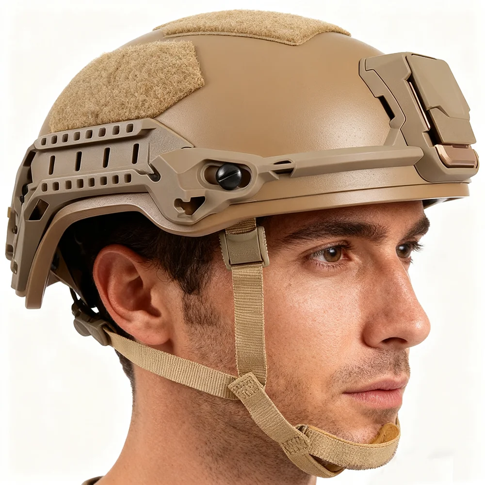 Casco reforzado con fibra de aramida, casco táctico VIPER A5, sistema de ajuste de suspensión OCC, casco protector de edición gruesa - imagen 4