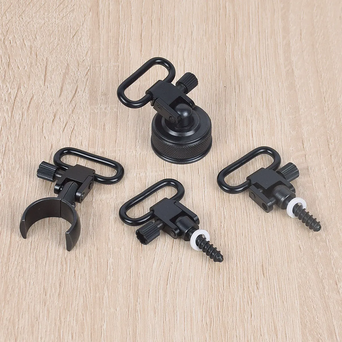 Juego de adaptadores giratorios de eslinga desmontable rápido QD de Metal para caza, para Rifle, escopeta, Mossberg 500, Remington, 870, 20GA, 12GA, S-5932 - imagen 3