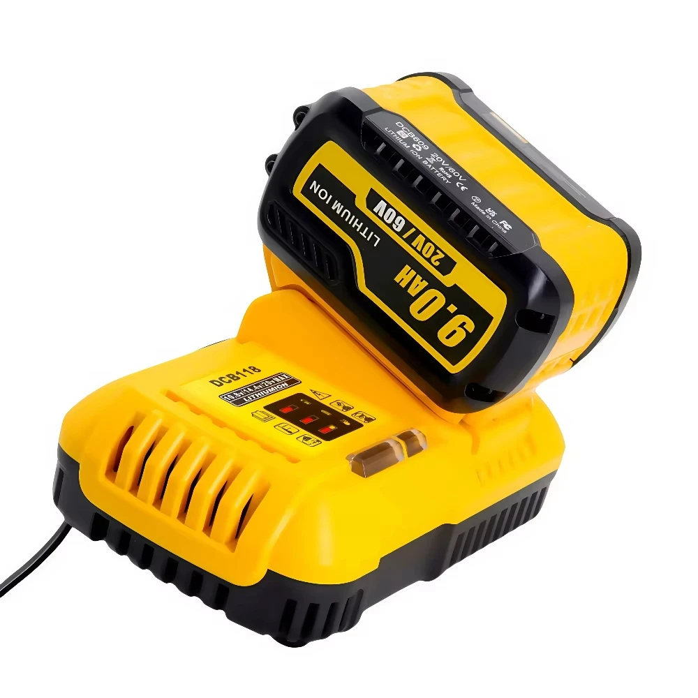 Cargador rápido de batería de litio, carga 4.5A para DeWalt 10,8 V 12V 14,4 V 20V Max 60V batería DCB101 DCB200 DCB140 DCB105 - imagen 3