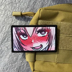 Anime Path on Clothing-insignia de moral impresa, parches militares tácticos con gancho y bucle, pegatina para mochila, brazalete