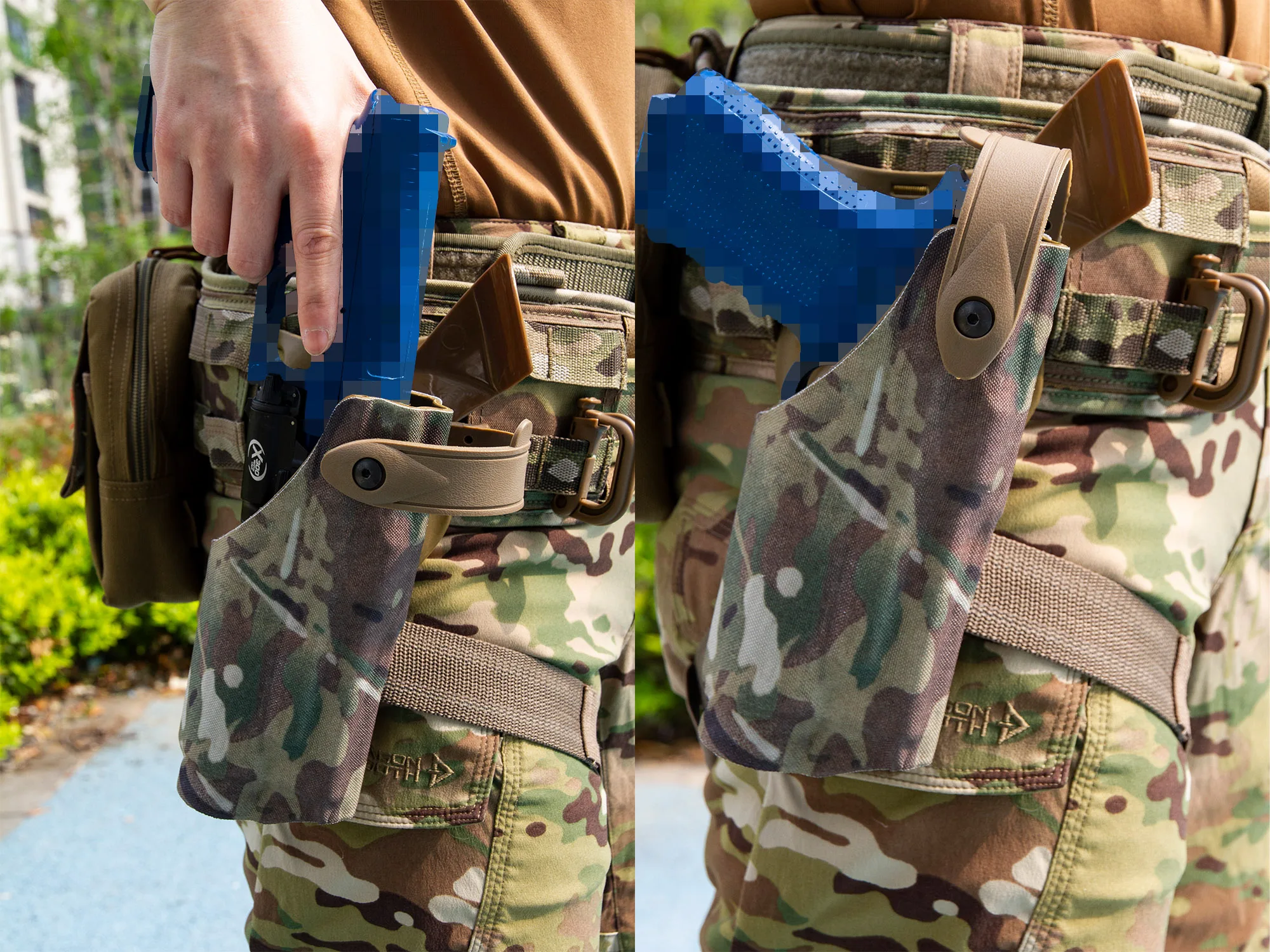 Funda táctica 6004 QLS – Pierna caída para P320 P226 y Glock - imagen 2