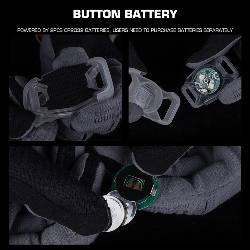 Luz de señal NANO LT-12 con 2 modos de iluminación, sujetador MOLLE para casco y portador de placa, accesorio de caza - imagen 5