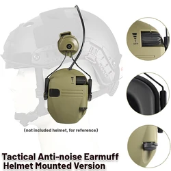 Auriculares electrónicos tácticos montaje casco tiro reducción ruido