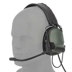 Auriculares tácticos Com Tac C5/adaptador de riel ARC para auriculares con reducción de ruido de pastilla Airsoft serie C II/III C4 C5 C6