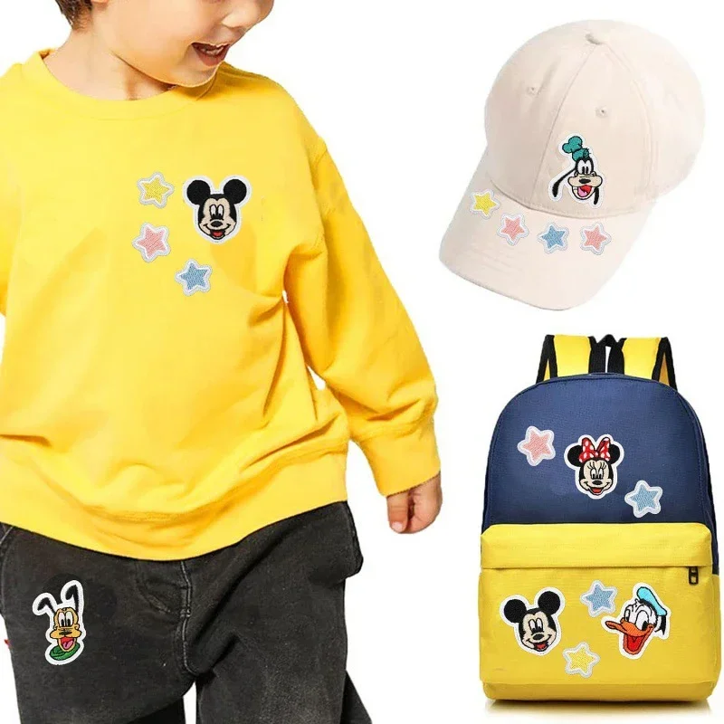 Parche bordado de Disney, Mickey Mouse, Pato Donald, Minnie,logo, pentagrama, dibujos animados de Anime, ropa, chaqueta, coser parches - imagen 2