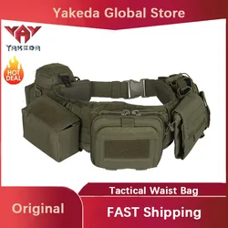 YAKEDA riñonera táctica modular camuflaje con bolsa desmontable