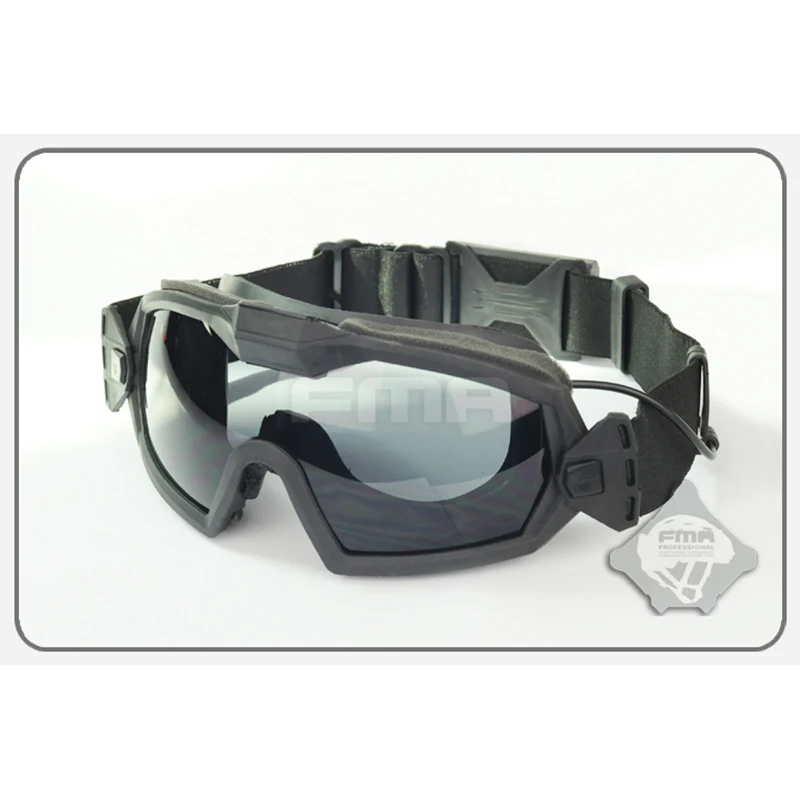 Gafas DE protección táctica caza senderismo FMA regulador DE LPG01BK12-2R versión actualizada con ventilador gafas DE/BK - imagen 3