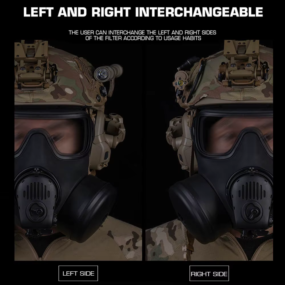M53 Máscara gas simulada táctica cara completa para paintball - imagen 3