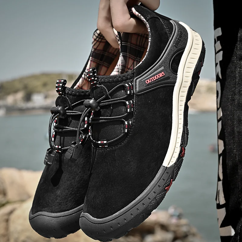 HIKEUP botas senderismo piel impermeable hombre outdoor - imagen 4