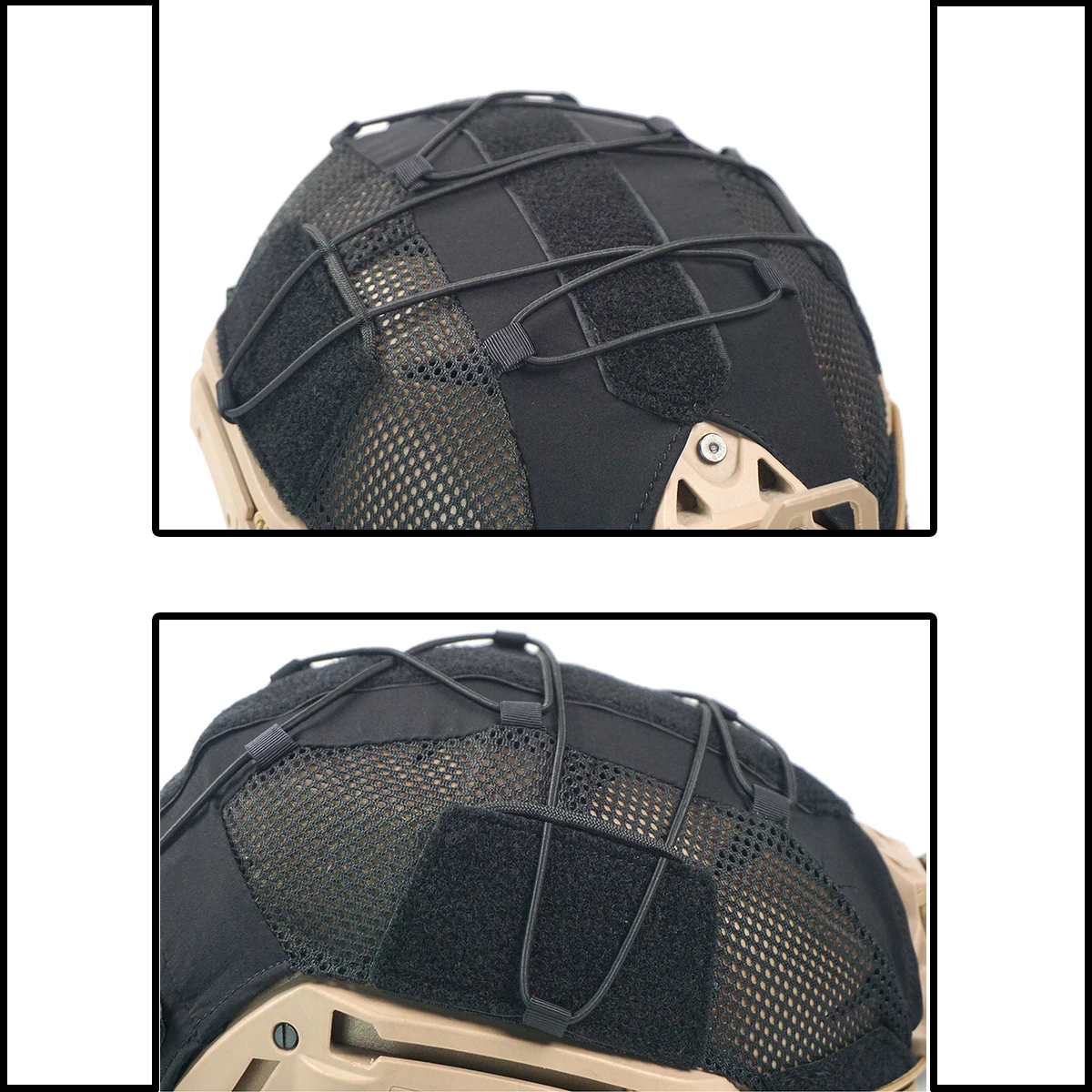Cubierta táctica camuflaje para casco Wendy LTP Airsoft y caza - imagen 5