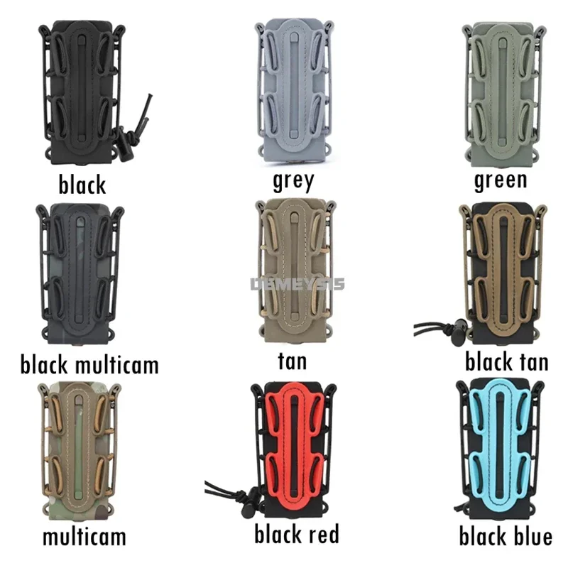 Funda portadora de pistola Mag de 9mm, carcasa suave, soporte táctico para bolsas de revistas con Clip Molle, Clip para cinturón para tiro Airsoft - imagen 3