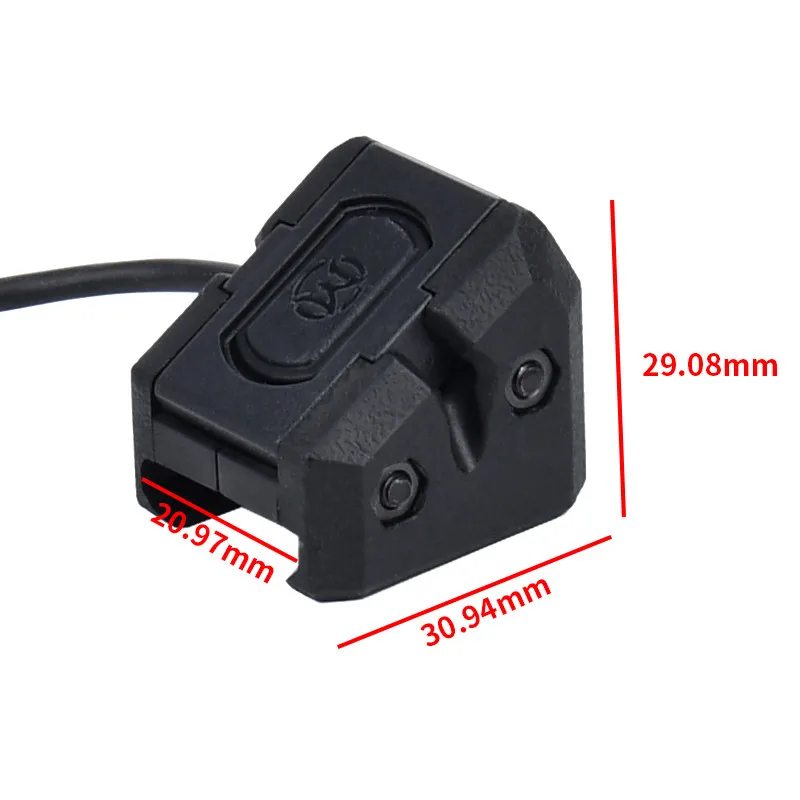 Interruptor de presión remoto ModButton táctico para linterna SF M300 M600, arma de luz DBAL A2 PEQ15 MLok Keymod, accesorios Airsoft - imagen 5