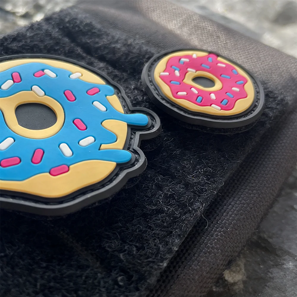 Brazalete táctico con parche de goma de Donut de PVC 3D para decoración de ropa y mochila - imagen 5