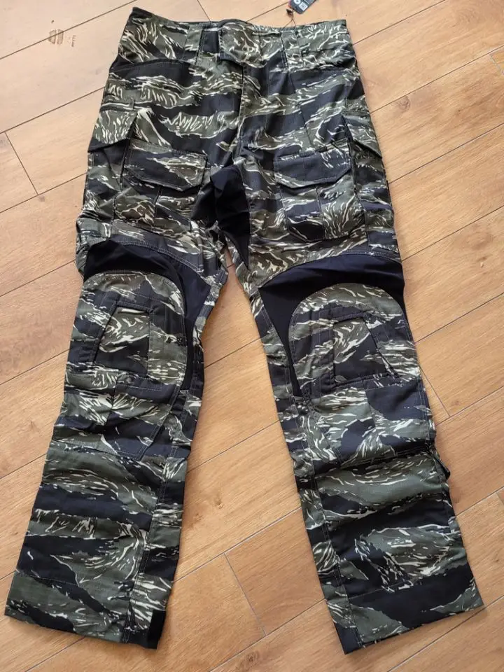 Pantalones de camuflaje para deportes al aire libre GEN3 Desert Jungle Tabby, rodilleras negras - imagen 2