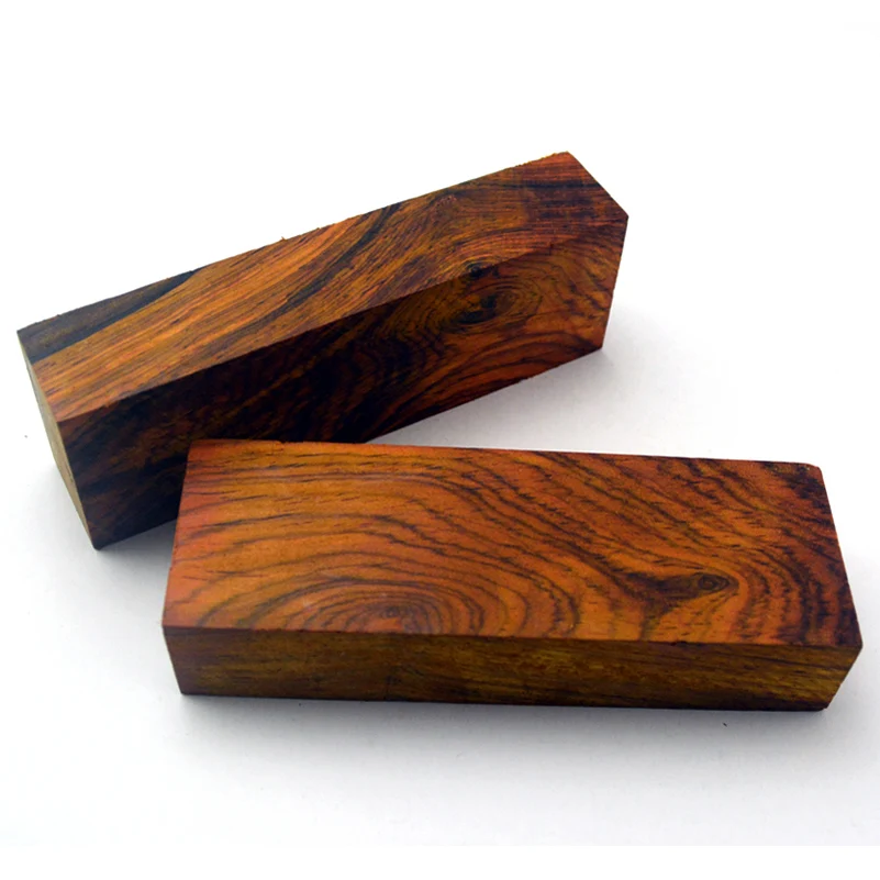 2 unids/lote, 2 tamaños, tablero de palisandro siamés de madera Cocobolo Natural, placa Dalbergia Retusa para herramientas para cuchillos, mango, Material de fabricación DIY - imagen 4