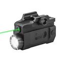 with green laser