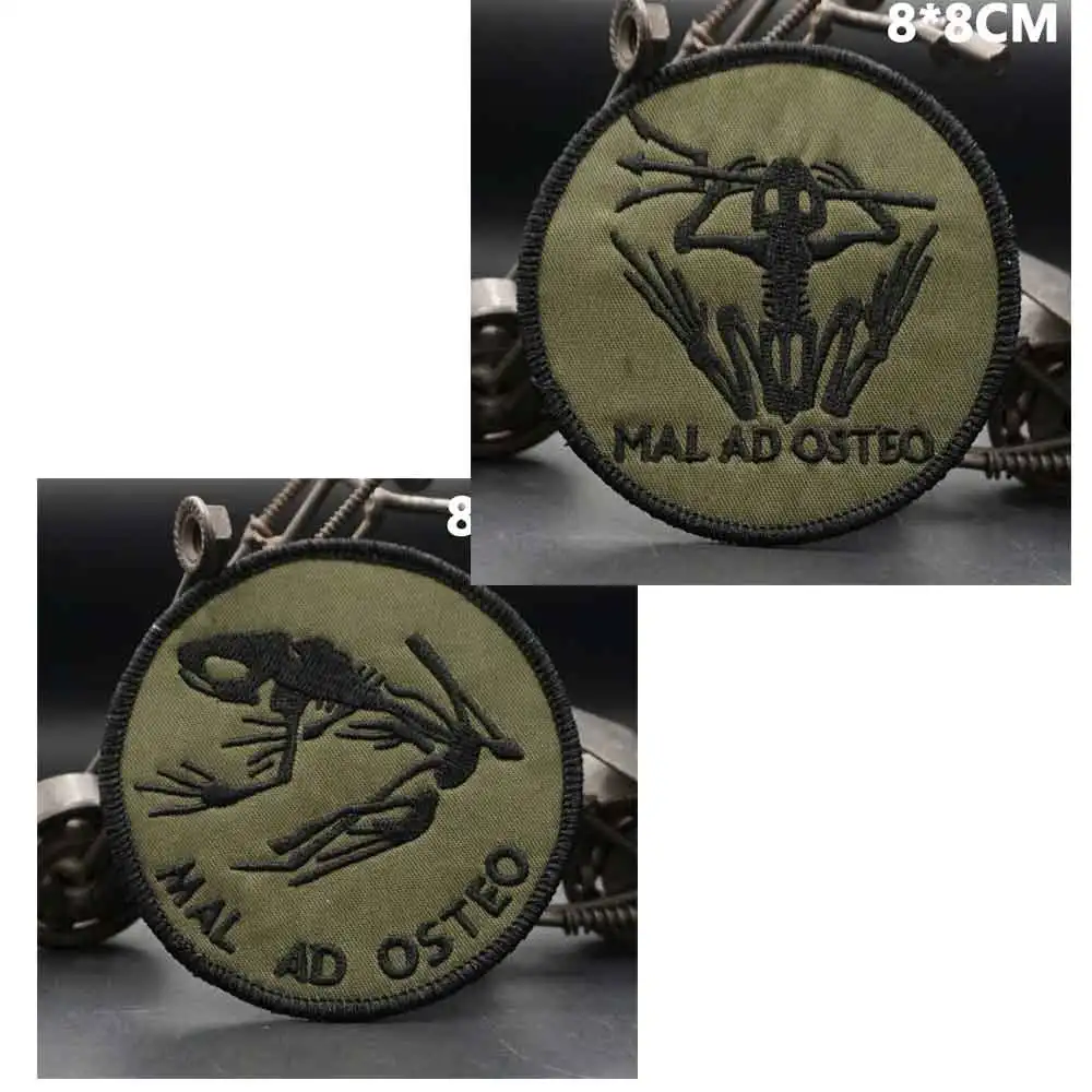 Parches bordados de Mal marino, insignia táctica para ropa, mochilas, gorras, apliques DIY