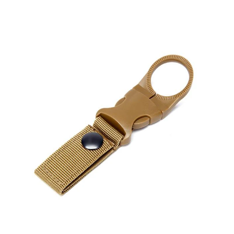 Molle-enganche para cinturón, correa de mochila, cierre de dibujo rápido, mosquetón para exteriores, colgador de botella de agua para campamento, Gancho de soporte táctico - imagen 4