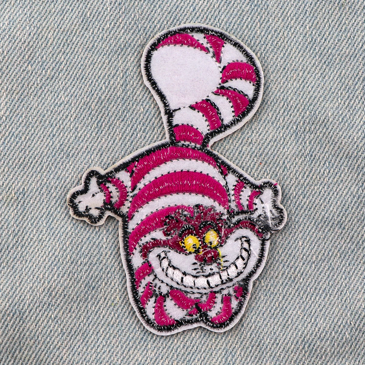 Parche de gato de Cheshire, parche bordado de dibujos animados, parches para planchar para ropa, parches termoadhesivos para ropa, insignias para coser DIY - imagen 5