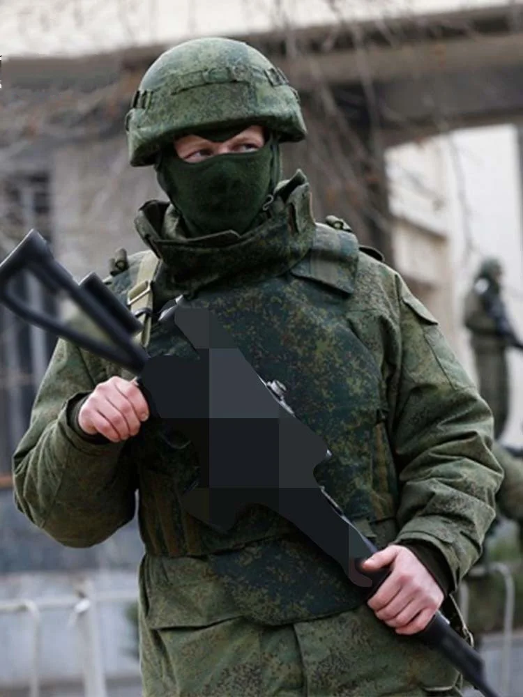 Armadura corporal rusa 6B23-1, camuflaje para hombre pequeño verde de Crimea - imagen 4