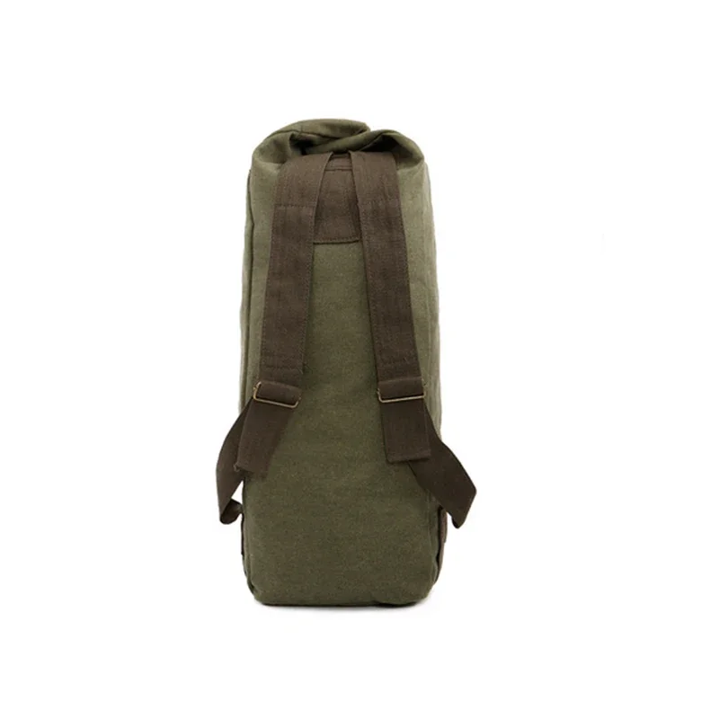 Mochila de lona con cordón para hombre y mujer, morral de viaje para exteriores, caza, Camping, senderismo - imagen 5