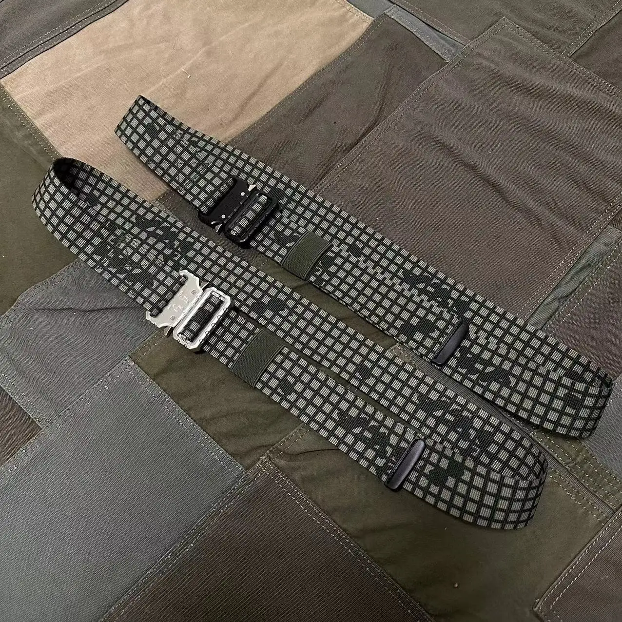 Cinturón táctico de camuflaje con hebilla para hombre, ropa de trabajo de liberación rápida para exteriores, pantalones deportivos, cinturón - imagen 2