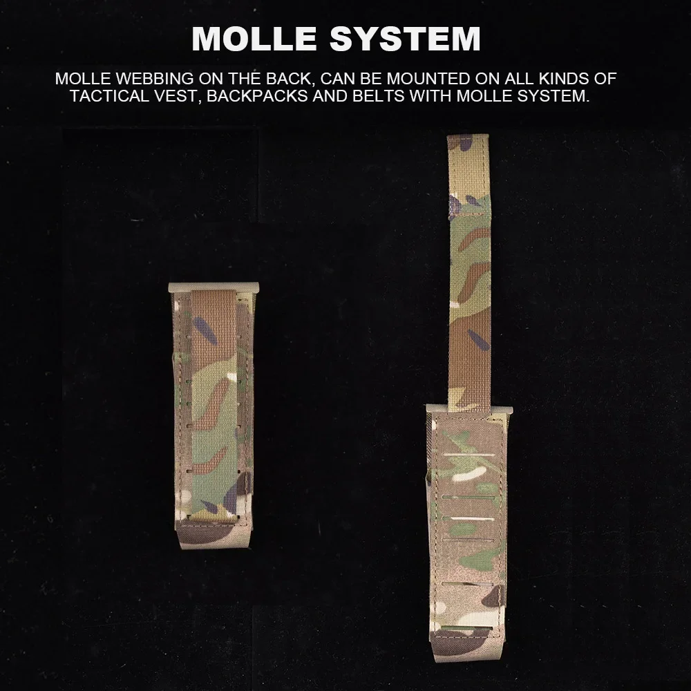 Bolsa táctica TKO para caza, bolsas de granada para bomba de humo Molle, herramienta para exteriores, linterna, torniquete EMT, bolsa para revistas Airsoft - imagen 3