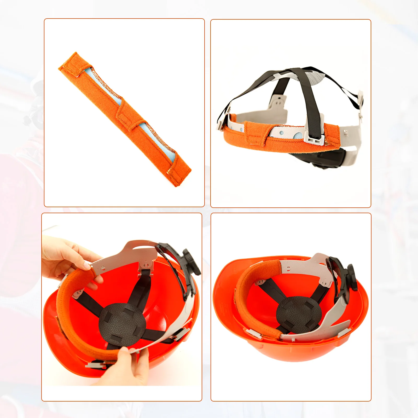 Casco de seguridad Universal, banda para el sudor, forro de casco de algodón lavable, cinturón antitranspirante de soldadura, accesorios reutilizables para casco - imagen 5