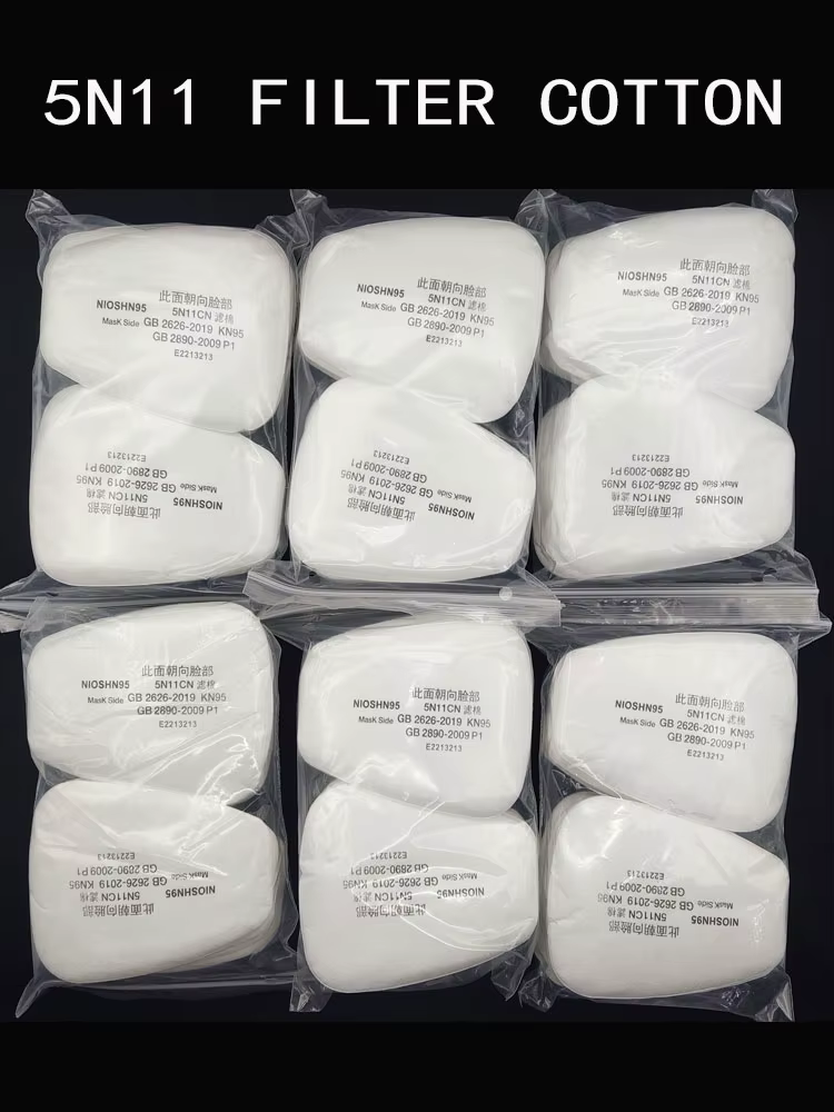 Filtros antipolvo de algodón para máscaras y respiradores protectores