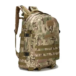 Mochila táctica 45L MOLLE camuflaje para expediciones trekking camping