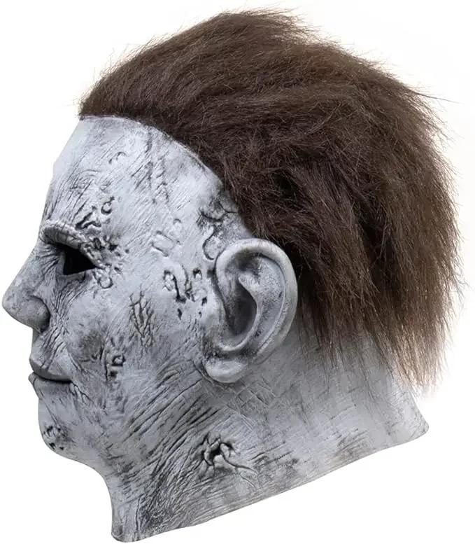 Máscara de Halloween Michael Myers Killer Mask Horror Cosplay látex Horror máscaras de miedo carnaval mascarada fiesta disfraz Prop - imagen 4