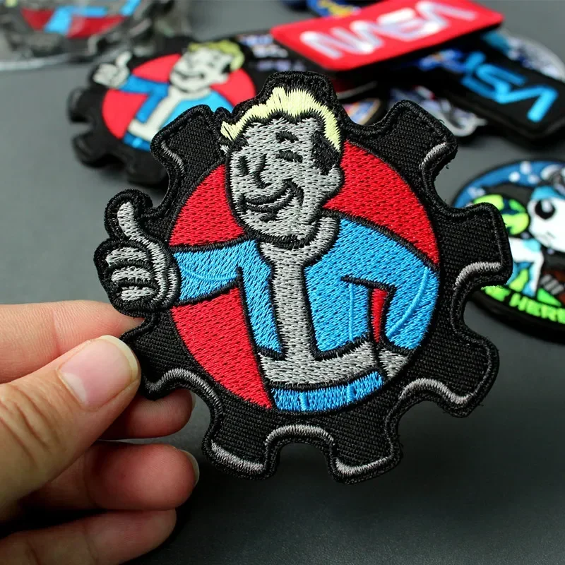 Insignia de moral del tío Sam Grote, parches bordados de gancho y bucle, decoración de sombrero para mochila, pegatina de tela, apliques de personalidad, brazalete - imagen 3