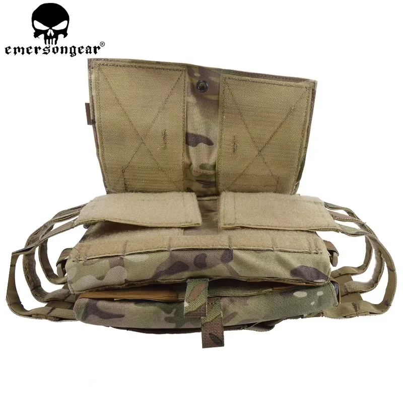 EMERSONGEAR-Chaleco MOLLE JPC Airsoft Paintball Molle, portador de placa protectora de pecho, chaleco de combate multicamuflaje EM7344 - imagen 5