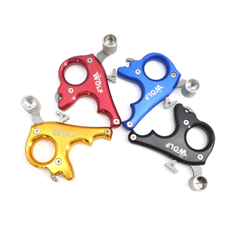 Arco compuesto de liberación de 3 dedos, agarre de calibrador de pulgar, mano derecha para tiro con arco de caza, de deporte al aire libre, accesorios - imagen 5