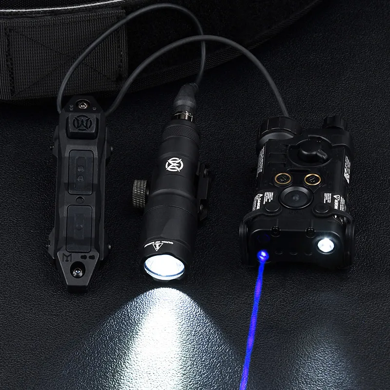 Táctico NGAL rojo verde azul punto IR láser M300A caza Scout luz Set doble función interruptor de presión ajuste Mlok Keymod 20MM Rail - imagen 2