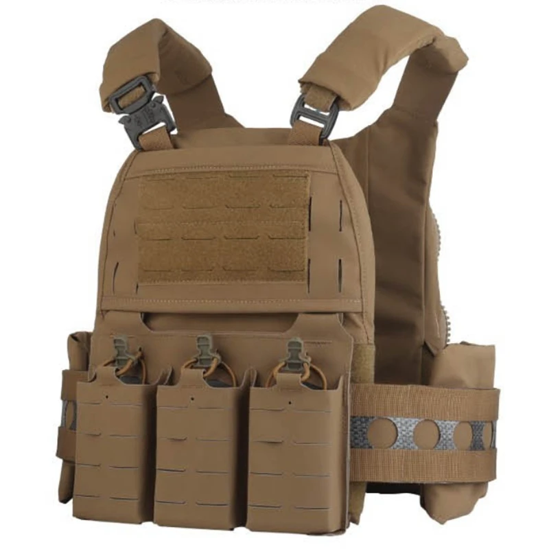 Chaleco táctico V5 para PC para hombre con bolsa triple para revistas 7,62/5,56 - imagen 5